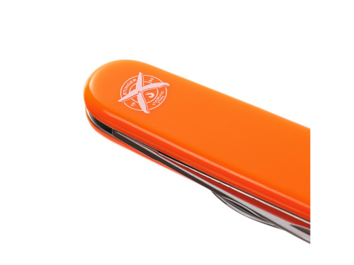 Нож перочинный Stinger, 90 мм, 4 функции, материал рукояти: АБС-пластик (оранжевый)
