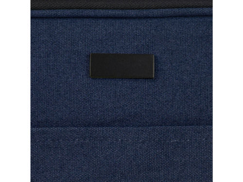 Чехол для 14-дюймового ноутбука Joey объемом 2 л из брезента, переработанного по стандарту GRS, темно-синий