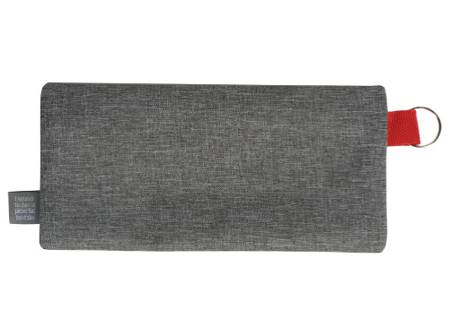 Универсальный пенал из переработанного полиэстера RPET Holder, серый/красный