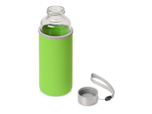 Бутылка для воды Pure c чехлом, 420 мл, зеленое яблоко