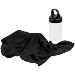 Охлаждающее полотенце Frio Mio в бутылке, черное