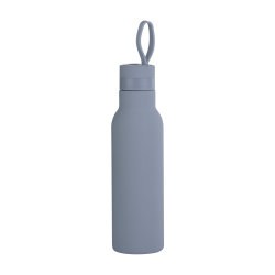 Бутылка для воды "Фитнес" 700 мл, покрытие soft touch, серый